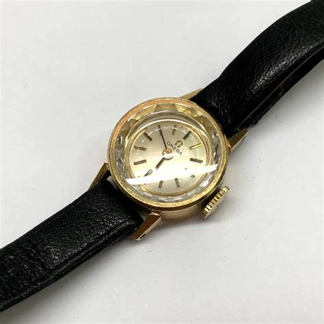 omega ladies vintage gold watch|vintage 14k gold omega watches.